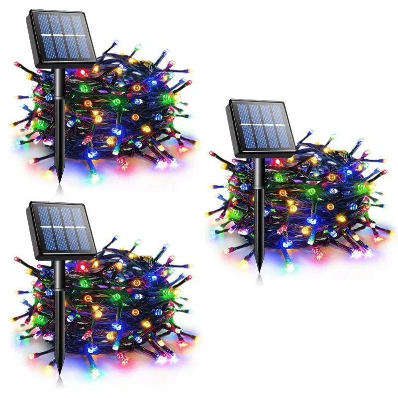 Set 3 x Instalatie LED solara 100 LED