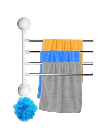 Suport prosoape pentru perete cu ventuze
