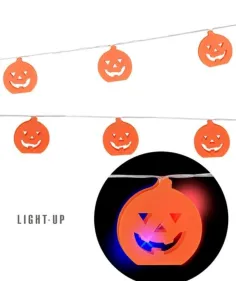 Instalatie LED 20 dovleci Halloween cu baterii 2