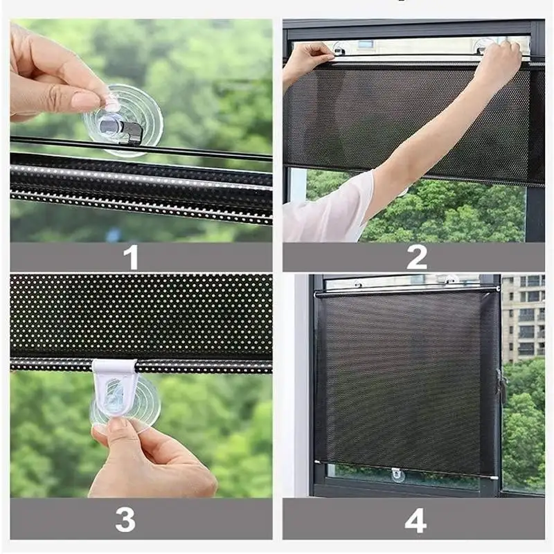 Set 2 x jaluzea cu ventuza 45 x 125 cm