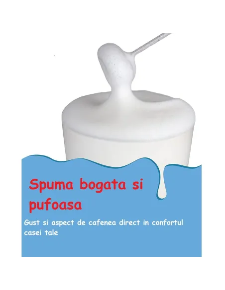 Mixer frappe cu 2 capete, 3 trepte de viteza,acumulator reincarcabil USB super portabil, negru