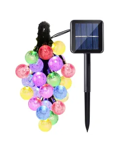Set 2 x instalatie solara 30 globulete, culoare multicolor