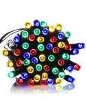 Set 4 x instalatie solara 100 LED, multicolor