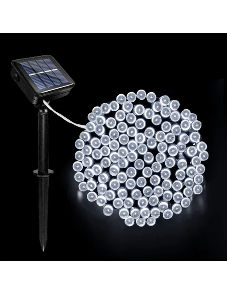 Set 4 x Instalatie solara 100 LED, 10 m,  diverse culori