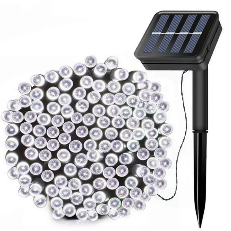 Set 4 x Instalatie solara 100 LED, 10 m, diverse culori