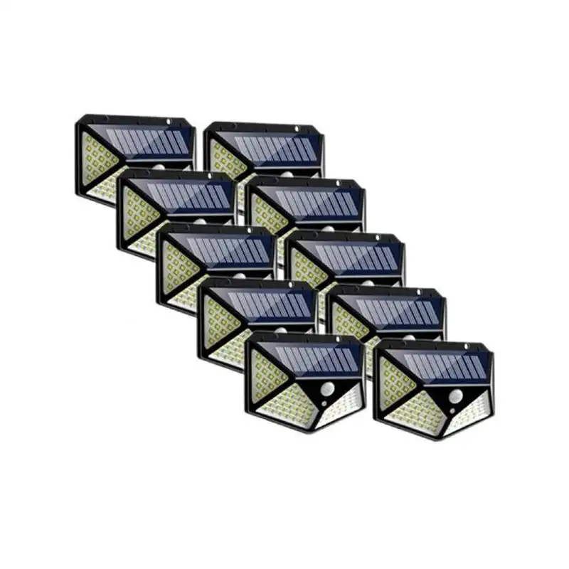 Set 20 x Lampa 100 LED cu panou solar, senzor de miscare