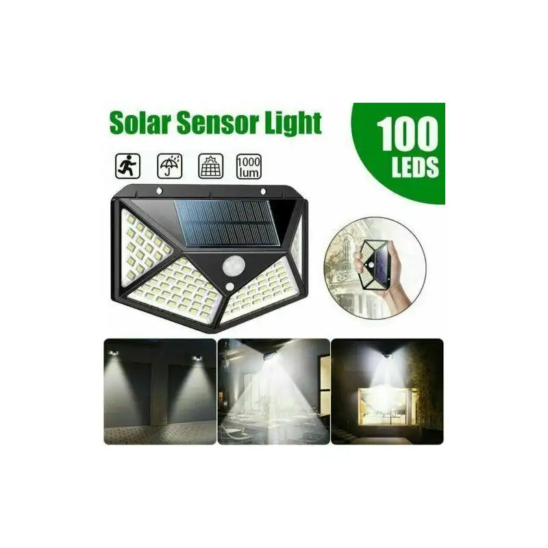 Set 20 x Lampa 100 LED cu panou solar, senzor de miscare