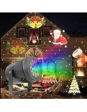 Proiector led cu figurine de Craciun