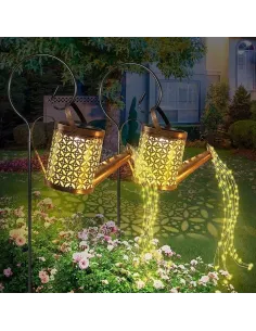 Set 2 x Stropitoare solara cu lumini pentru gradina