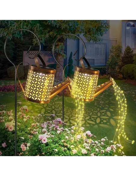 Set 2 x Stropitoare solara cu lumini pentru gradina