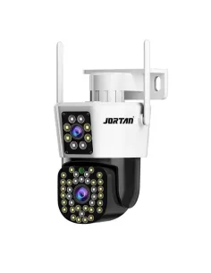 Camera de Supraveghere Duala, Wireless Jortan JT-8293, 6MP, Viziune Nocturnă,IP66,Detectare Mișcare și Audio + Card 32 Gb
