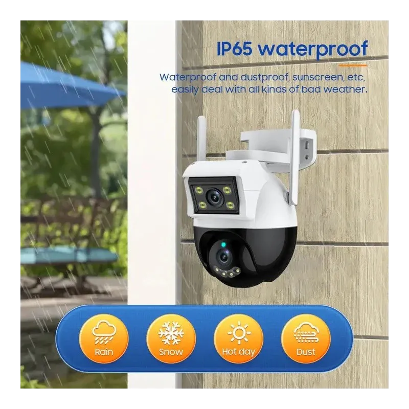 Camera duala jortan wifi, detectie umana, 8mp,full hd 4 k recunoastere faciala,