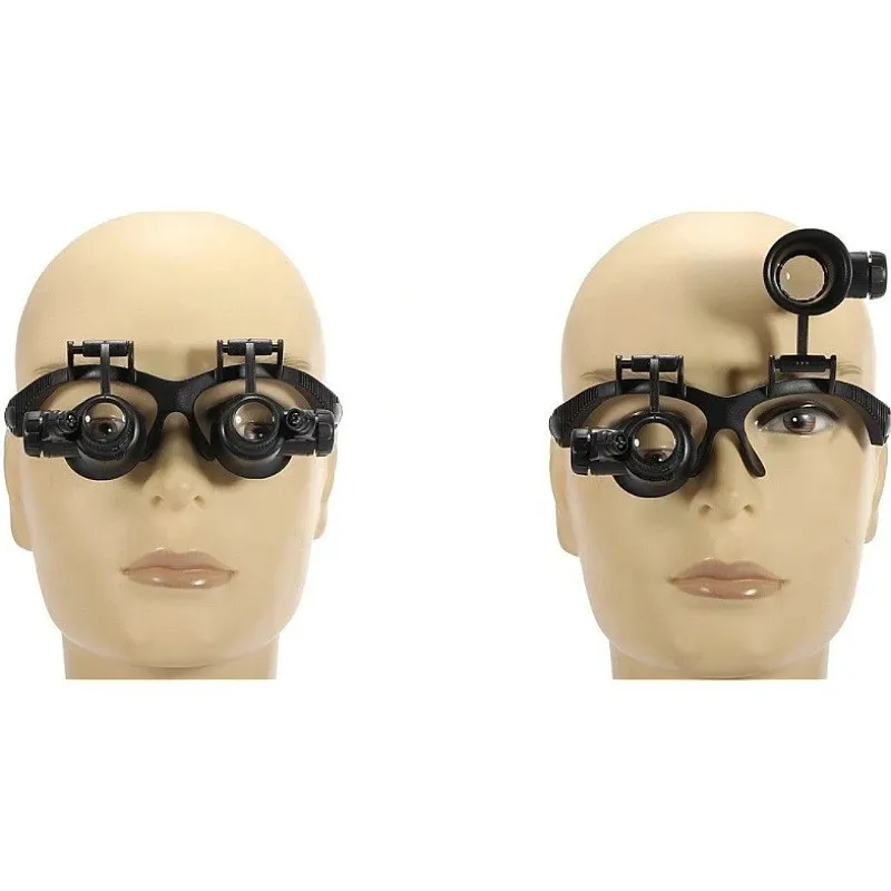 Lupa tip ochelari factor marime, dubla 10x 15x 20x 25x