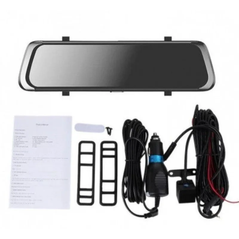 Oglinda auto cu camera fata spate 9.66 inch si cablu full display