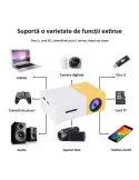 Videoproiector mini portabil 1080 Full Hd Model YG-300