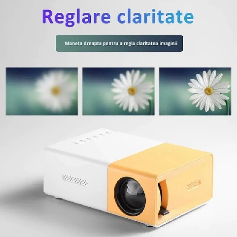 Videoproiector mini portabil 1080 Full Hd Model YG-300
