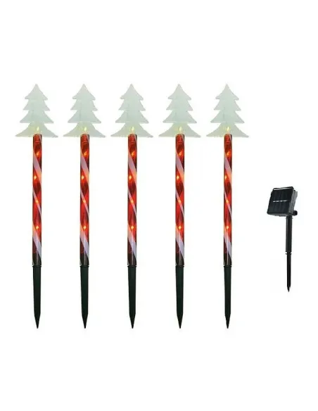 Set 5 x Acadele bradut de exterior cu incarcare solara