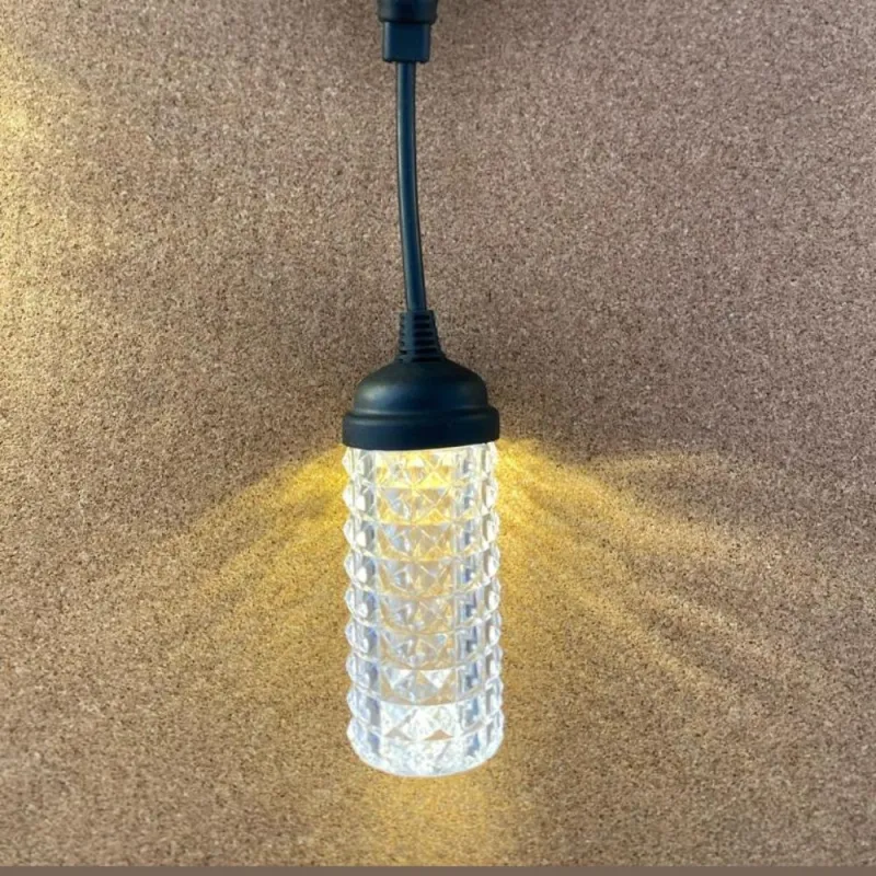 Ghirlanda luminoasa exterior, 10 becuri, tubulare incluse, 10 m