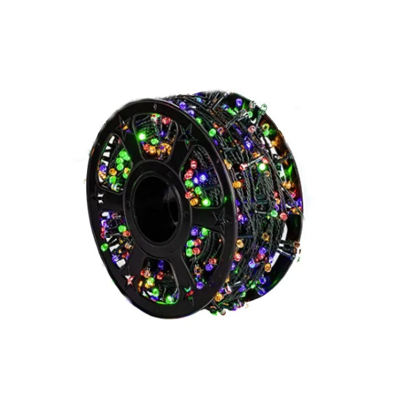 Instalatie LED sir 50m, cu 240 led mare tip diamant, IP 44, 8 jocuri de lumini