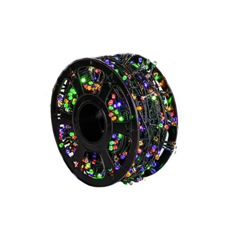 Instalatie LED sir 50m, cu 240 led mare tip diamant, IP 44, 8 jocuri de lumini