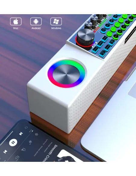 Placa de sunet , microfoane , mixer multifunctional, bluetooth