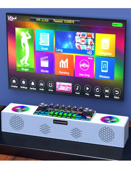 Placa de sunet , microfoane , mixer multifunctional, bluetooth