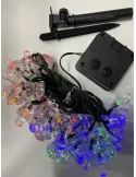 Set 2 x Instalatie ciupercute solare mari multicolor 50 led