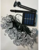 Set 2 x Instalatie ciupercute solare mari multicolor 50 led