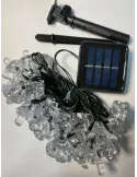 Set 2 x Instalatie ciupercute solare mari multicolor 50 led