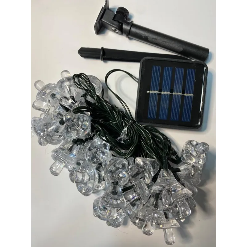 Set 2 x Instalatie ciupercute solare mari multicolor 50 led