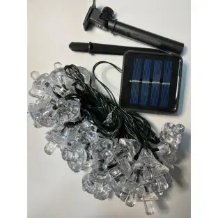 Instalatie ciupercuta solara 50 led multicolor 2