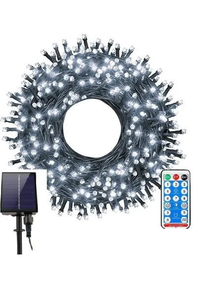 Instalatie solara  sir 300 LED cu panou solar si controle,lungime 30 metri