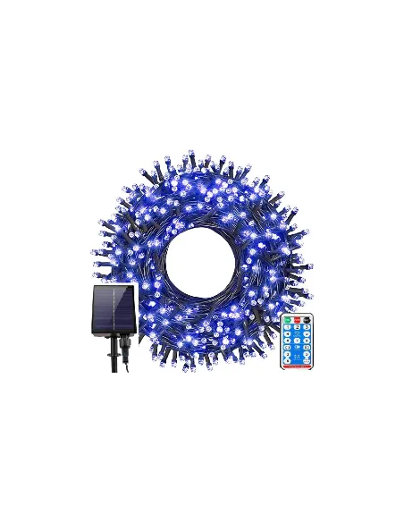 Instalatie solara  sir 300 LED cu panou solar si controle,lungime 30 metri