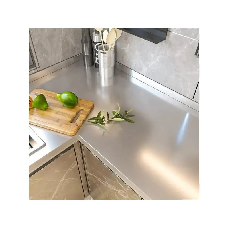 Folie adeziva imitatie inox