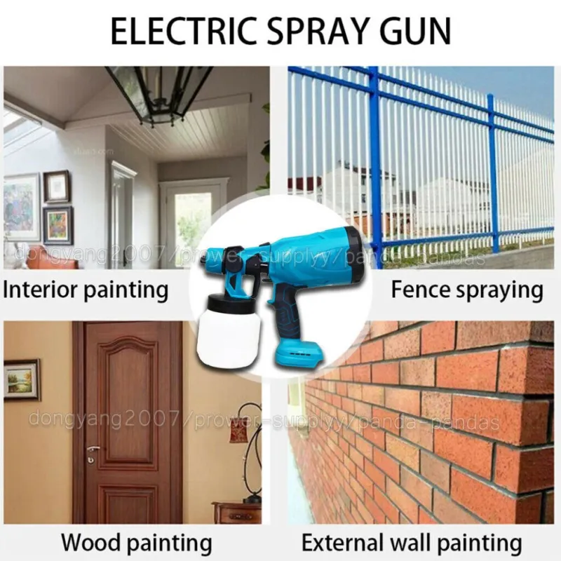 Pistol de vopsit cu 2 acumulatori, 24V, rezervor 800 ML, putere 650 ML/ min