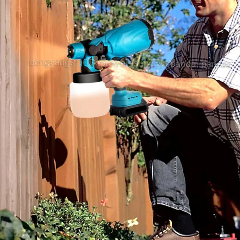 Pistol de vopsit cu 2 acumulatori, 24V, rezervor 800 ML, putere 650 ML/ min