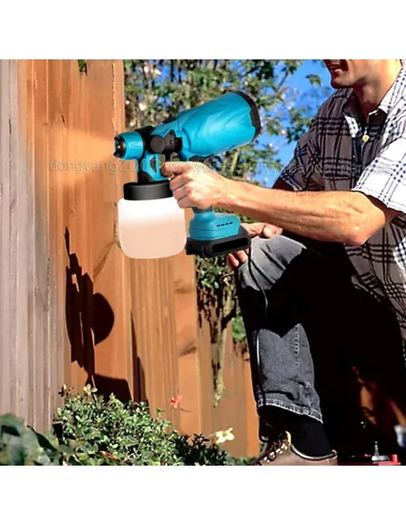 Pistol de vopsit cu 2 acumulatori, 24V, rezervor 800 ML, putere 650 ML/ min