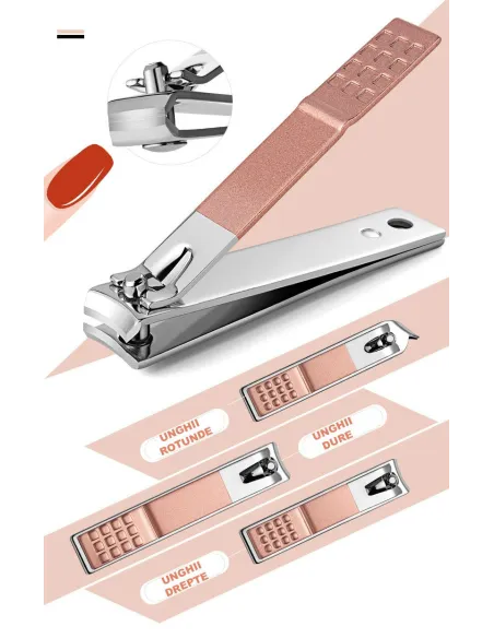 Trusa manichiura profesionala 18 piese otel inoxidabil