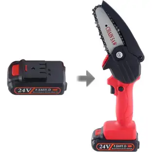 Acumulator Li-ion 24v,6500 mAh, mufa incarcare verticala pentru motocoasa 3 pini 2