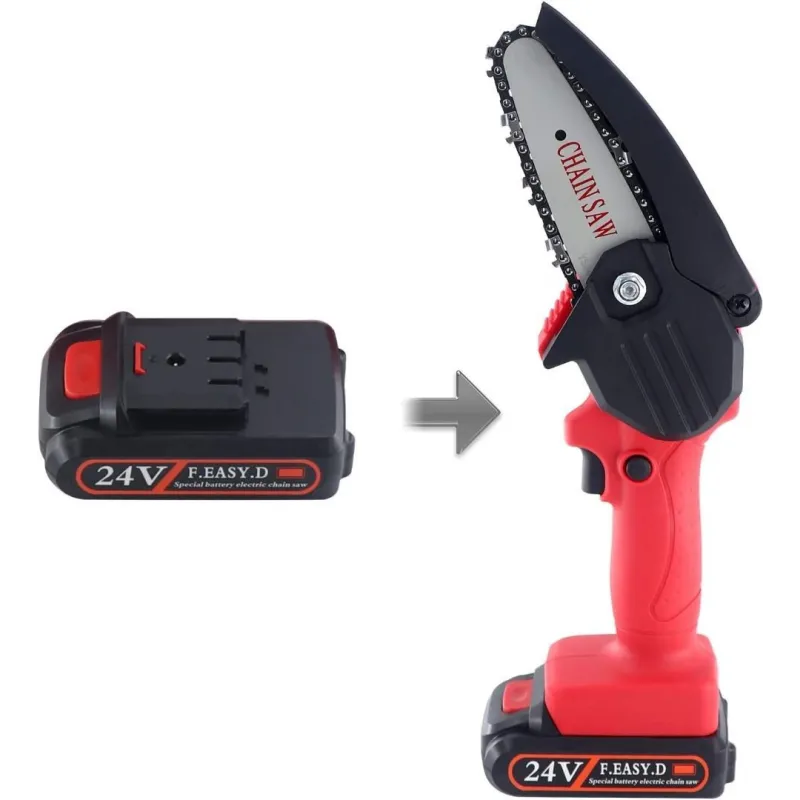 Acumulator Li-ion 24v,6500 mAh, mufa incarcare verticala pentru motocoasa 3 pini