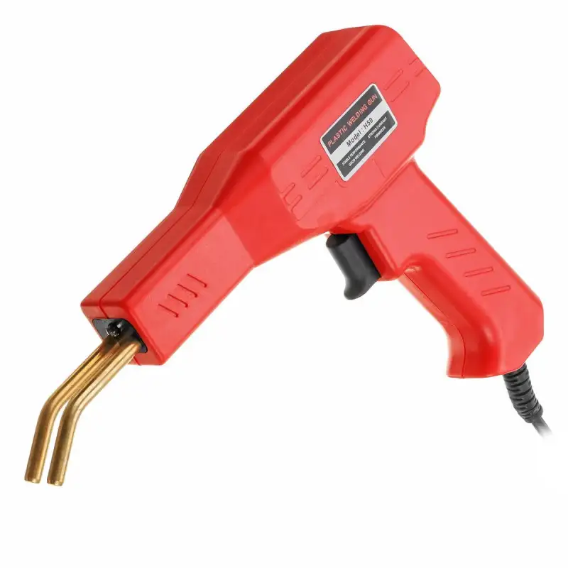 Pistol de lipit si sudat plastic , 50w + 200 sarmulite ondulate + Cutie transport CADOU