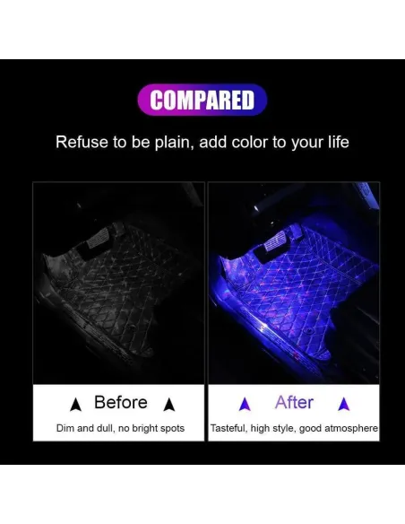 Lumina auto Starlight RGB 12 LED-uri,USB