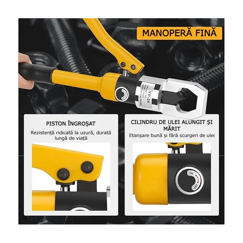 Presa hidraulica pentru taiat piulite