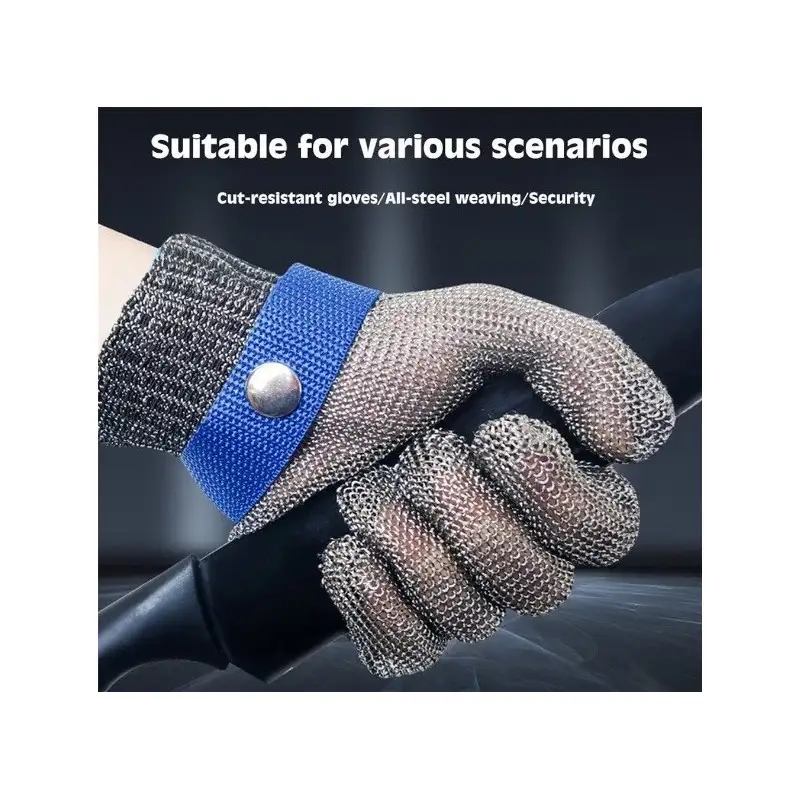 Manusa macelar protectie,anti-taiere, din plasa otel inoxidabil