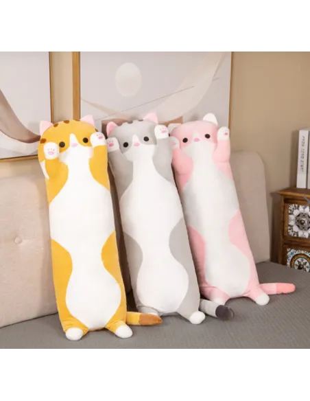 Pisicuta de plus uriasa, culoare bej ,85 cm