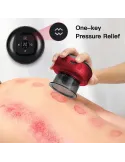 Aparat de masaj 3 in 1 ventuza 12 niveluri lumina rosie si presiune negativa