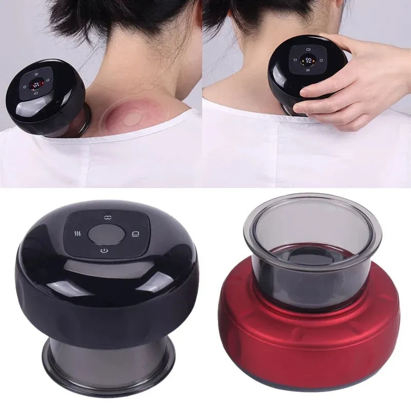 Aparat de masaj 3 in 1 ventuza 12 niveluri lumina rosie si presiune negativa