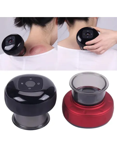 Aparat de masaj 3 in 1 ventuza 12 niveluri lumina rosie si presiune negativa