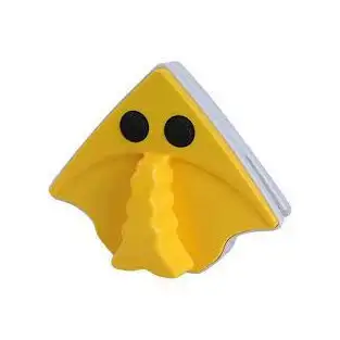 Stergator magnetic geamuri ABS,16 x 13.5 cm galben, alb