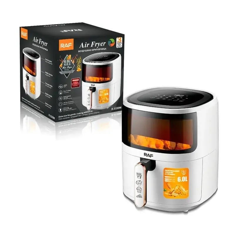 Friteuza Digitala ,air fryer RAF 6L, control tactil, cu functie aircrisp